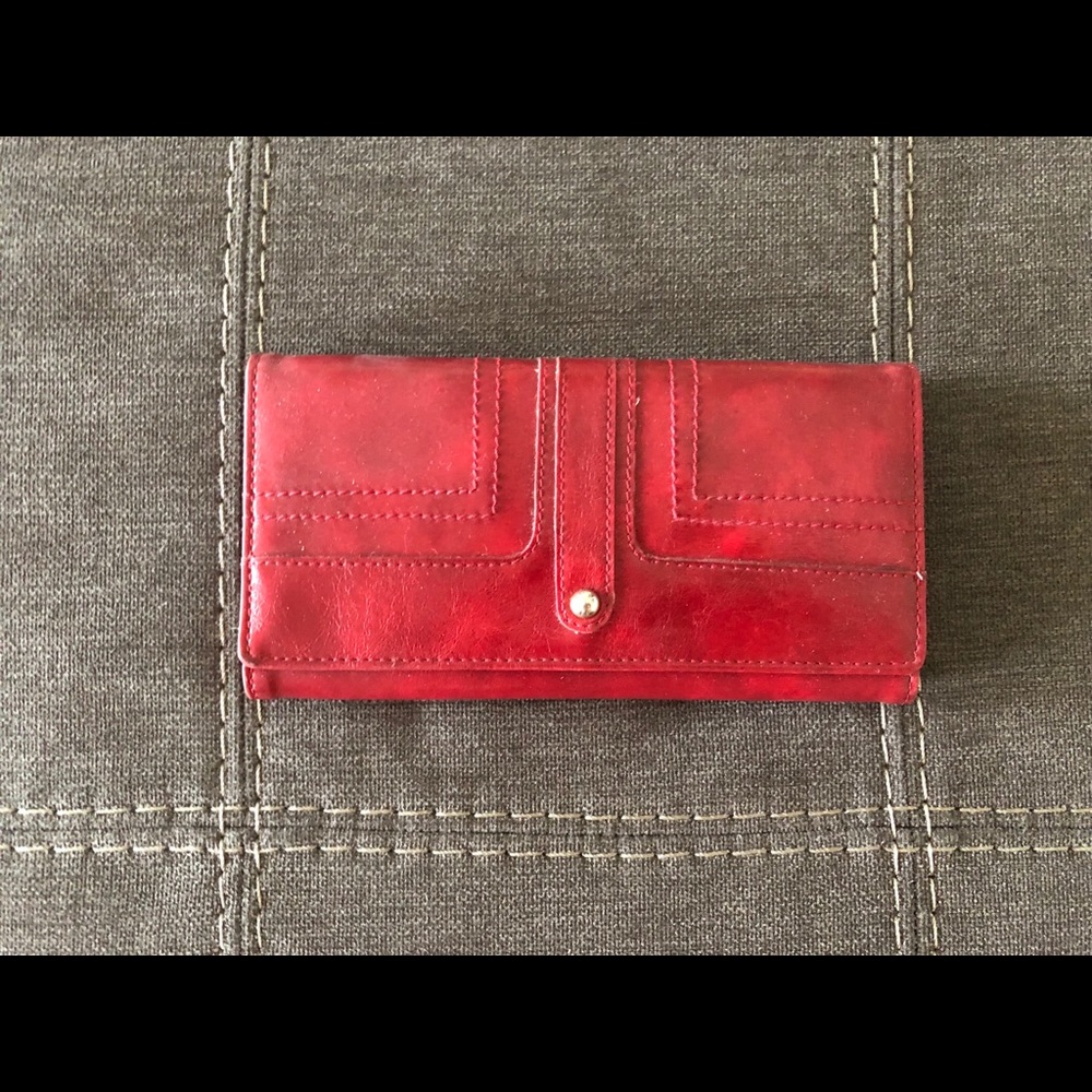 Aldo Red leather wallet